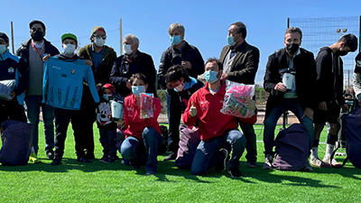 Children from Freirina participate in the first soccer tournament since the beginning of the pandemic